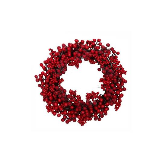 Christmas Berry Ice Wreath 43cm